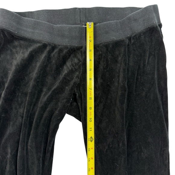 Motherhood Maternity Velour Lounge Pants – Black Soft Sweatpants Women’s Size L - Picture 6 of 7